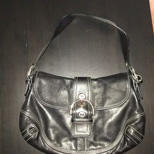 Coach Black Leather Bag